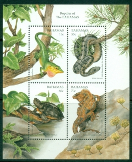Bahamas-1996-Environment-Protection-Reptiles-MS-MUH