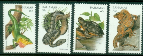 Bahamas-1996-Environment-Protection-Reptiles-MUH