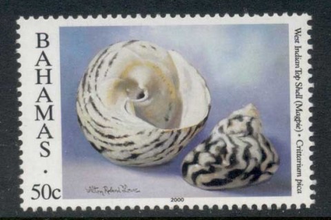 Bahamas-1996-Shells-dated-2000-50c-West-Indian-Top-Shell