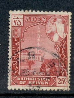 Aden-Kathiri-State-of-Seiyun-1954-Pictorials-Tarim-25c-FU