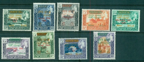 Aden-Kathiri-State-of-Seiyun-1966-Mi68-76-Opts-South-Arabia-Olympic-venues-MUH-lot71435