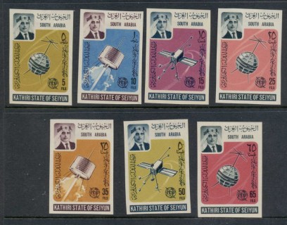 Aden-Kathiri-State-of-Seiyun-1966-Mi84B-90B-ITU-100th-Anniversary-IMPERF-MLH