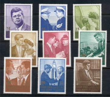 Aden-Mahra-State-1967-Mi16-24-JFK-Kennedy-MLH