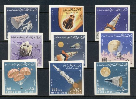 Aden-Mahra-State-1967-Mi58-66b-Rockets-Spacecraft-IMPERF-MLH