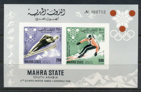 Aden-Mahra-State-1967-MiMS4b-Winter-Olympics-Grenoble-MS-IMPERF-MUH