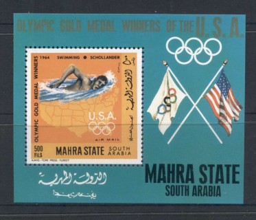 Aden-Mahra-State-1968-MiMS13a-USA-Olympic-Champions-MS-MUH