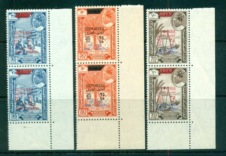 Aden-Quaiti-State-in-Hadhramaut-1966-Mi68-70-Opts-South-Arabia-Kennedy-pairs-MUH-lot71427