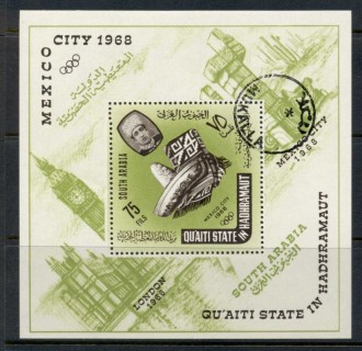 Aden-Quaiti-State-in-Hadhramaut-1966-MiMS2a-Olympic-Games-Mexico-City-MS-CTO