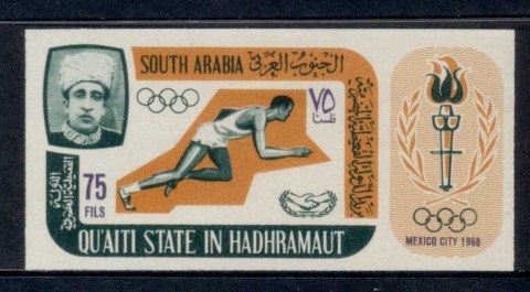 Aden-Quaiti-State-in-Hadhramaut-1967-Mi106b-Summer-Olympics-Mexico-City-IMPERF-MLH