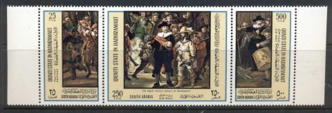 Aden-Quaiti-State-in-Hadhramaut-1967-Mi165-167-Paintings-by-Rembrandt-str3-MUH