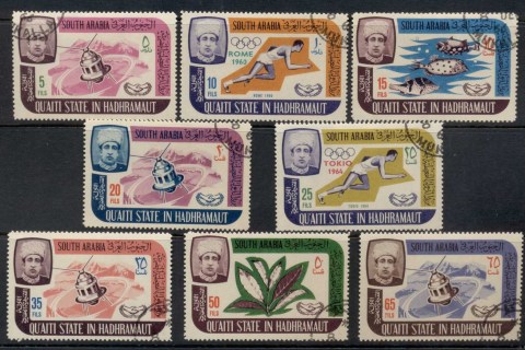 Aden-Quaiti-State-in-Hadhramaut-1966-Mi80-87-ICY-International-Communications-Year-CTO