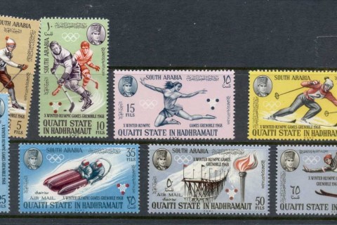 Aden-Quaiti-State-in-Hadhramaut-1967-Mi123-130-Winter-Olympics-Grenoble-MUH