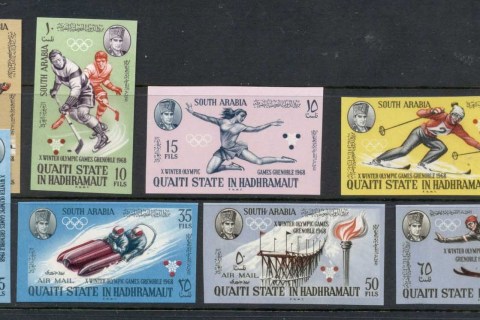 Aden-Quaiti-State-in-Hadhramaut-1967-Mi123-130b-Winter-Olympics-Grenoble-IMPERF-MUH