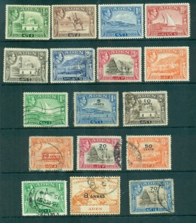 Aden-1939-on-KGVI-oddments-Asst-MH-FU-lot68147