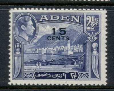 Aden-1951-KGVI-Pictorial-15c-on-2½As-Mukalla