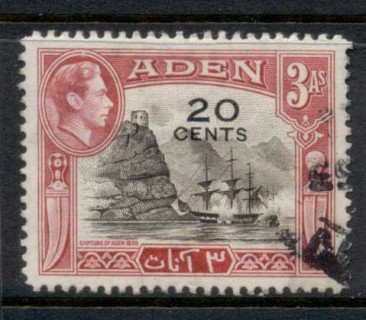 Aden-1951-KGVI-Pictorial-Opt-20c-FU