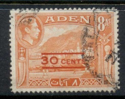 Aden-1951-KGVI-Pictorial-Opt-30c-FU