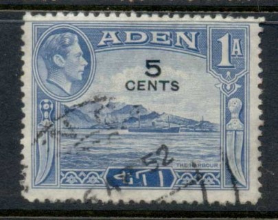 Aden-1951-KGVI-Pictorial-Opt-5c-FU