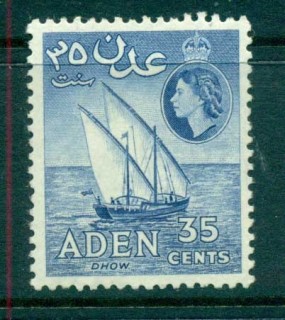 Aden-1953-59-Dhow-35c-ultramarine-Perf-12-MLH-lot71330