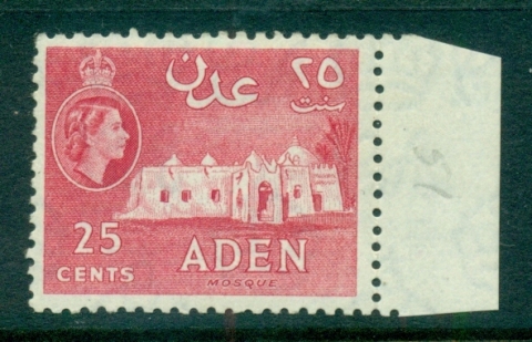 Aden-1953-59-Mosque-25c-carmine-Perf-12x13.jpg.5-MUH-lot71327