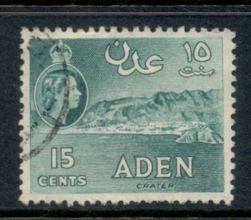 Aden-1953-59-QEII-Pictorial-15c-bluish-green-FU