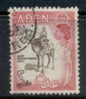 Aden-1953-59-QEII-Pictorial-2-carmine-rose-sepia-FU