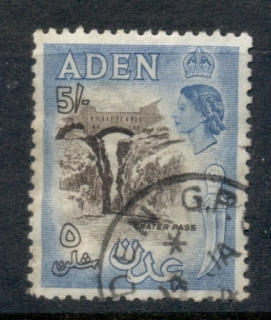 Aden-1953-59-QEII-Pictorial-5-blue-sepia-FU