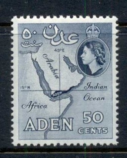 Aden-1953-59-QEII-Pictorial-50c-Map-blue-Perf-12x13-5-MUH