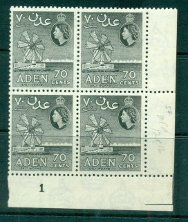 Aden-1953-59-Windmill-70c-greyish-black-Perf-12-Pl-Blk-4-MUH-lot71339