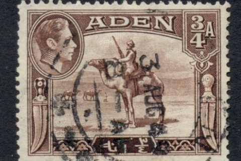 Aden-1939-48-KGVI-Pictorial-¾A-Camel-Corpsman