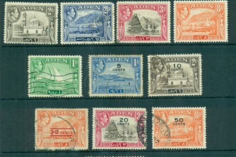 Aden-1939-48-KGVI-Pictorials-Assorted