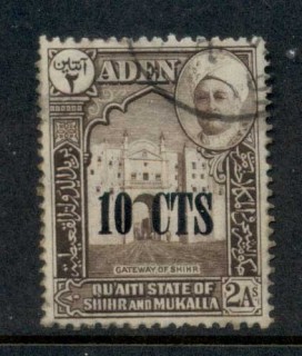 Aden-Quaiti-State-of-Shihr-Mukalla-1951-Surcharges-10c-FU