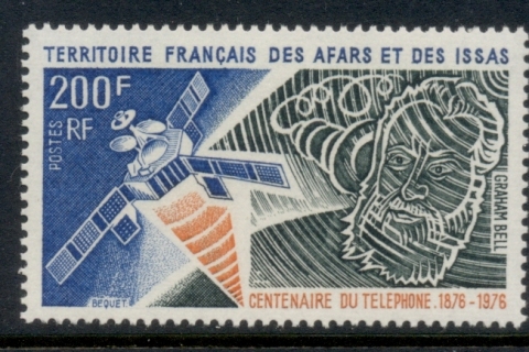 Afars & Issas 1976 Telephone Centenary, Alexander Graham Bell