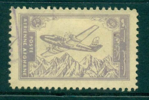 Afghanistan-1960-3-75p-Ariana-Plane-over-Hindu-Kush-FU-lot30955