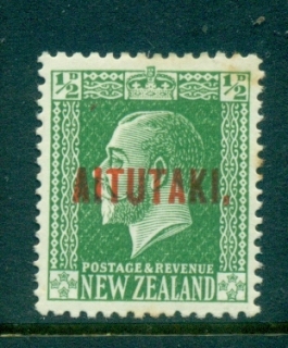 Aitutaki-1917-20-Opt-on-NZ-0-5d-tone-spots-MLH