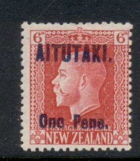 Aitutaki-1917-20-Opt-on-New-Zealand-1d-MLH