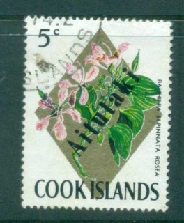 Aitutaki-1972-Flowers-5c-Opt-on-Cook-Is-FU-lot81350