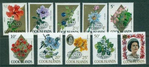 Aitutaki-1972-Opt-on-Cook-Is-Flowers-MLH-Lot55315