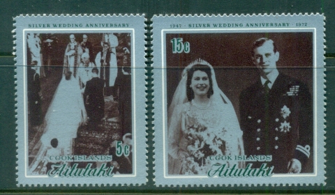 Aitutaki-1972-QEII-Silver-Wedding-Anniversary-Anniversary-MUH