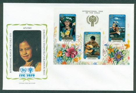 Aitutaki-1979-IYC-International-Year-of-the-Child-MS-FDC-lot32061