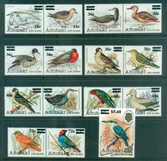 Aitutaki-1983-Birds-Surcharged-15-MUH-lot81345
