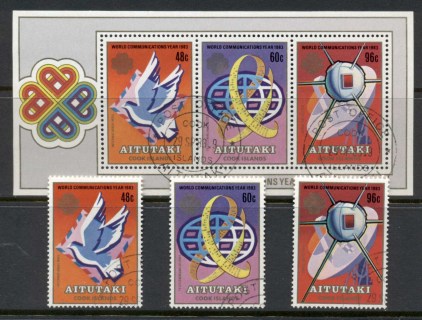 Aitutaki-1983-World-Communications-year-MS-FU