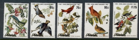 Aitutaki-1985-Audubon-Birds-MUH