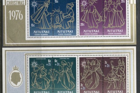 Aitutaki-1976-Xmas-2xMS-MUH