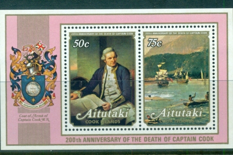 Aitutaki-1979-Capt-Cook-Death-Bicentennial-MS-MLH