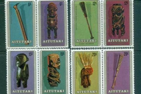 Aitutaki-1980-Artifacts-4x-Blk-4-MLH-Lot55326