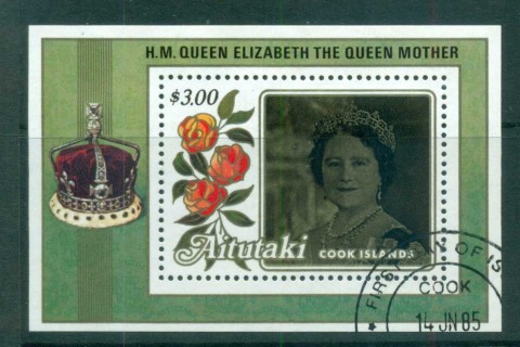 Aitutaki-1985-Queen-Mother-85th-Birthday-3-MS-FU-lot70878