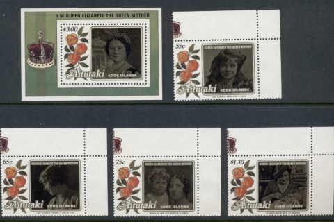 Aitutaki-1985-Queen-Mother-85th-Birthday-MS-MUH