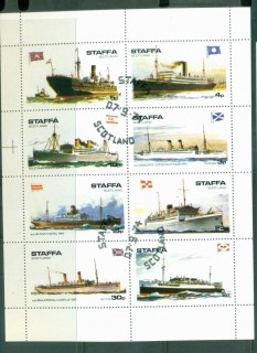 Staffa-1974-Ships-Sheetlet-CTO-lot81711