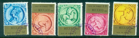 Isle-of-Pabay-1968-Summer-Olympics-Mexico-CTO